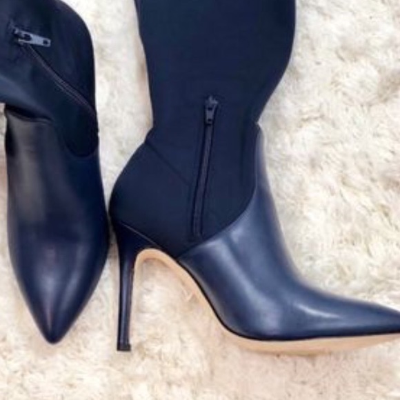 H by Halston Shoes - H by Halston Navy boots sz 6